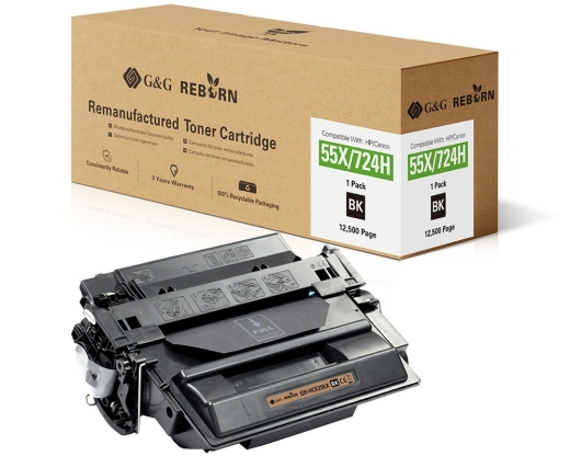 G&G Reborn-XL-Toner kompatibel mit HP 55X/ Canon 724H