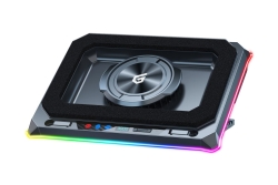 CONCEPTRONIC USB-C Laptop-Kühlpad + Handyhalter, RGB, 12V