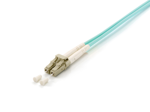 Equip Patchkabel LC->LC 7.50m Multimode Duplex OM3 türkis