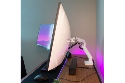 Ergotron Montagearm Gekrümmte Anzeige 49 19,05kg weiß