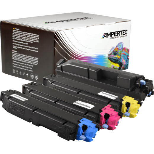 4 Ampertec Toner ersetzt Kyocera TK-5270 Multipack KCMY