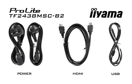 IIYAMA 60.5cm (23,8) TF2438MSC-B2 16:9 M-Touch HDMI+2xUSB