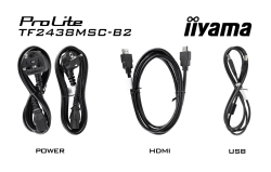 IIYAMA 60.5cm (23,8) TF2438MSC-B2 16:9 M-Touch HDMI+2xUSB