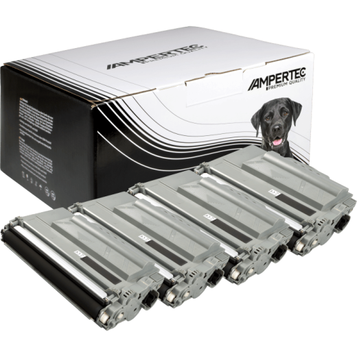 4 Ampertec Toner ersetzt Brother TN-3520 Multipack schwarz
