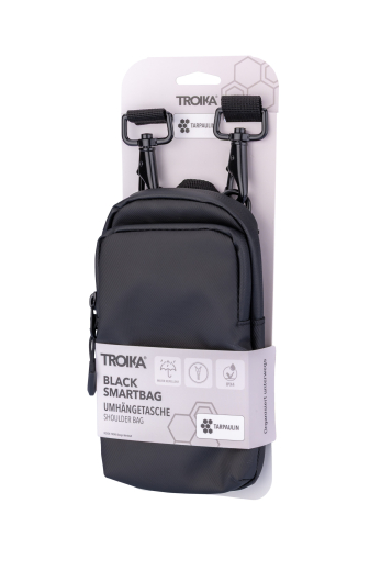 TROIKA Smartphone Umhängetasche TROIKA BLACK SMARTBAG