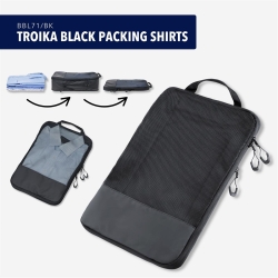 TROIKA Reise-Kompressionstasche TROIKA BLACK PACKING SHIRTS