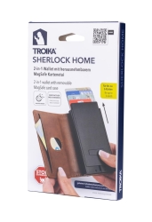 TROIKA 2-in-1 Wallet SHERLOCK HOME BROWN
