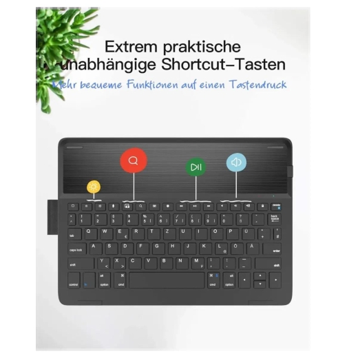 inateck Keyboard iPad 10,2/Pro 10,5 QWERTZ black