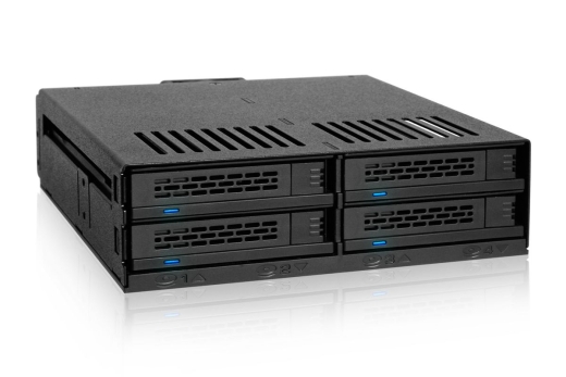 IcyDock 4x 2.5 Sata/SAS in 1x5 25 bay mobile rack screwless