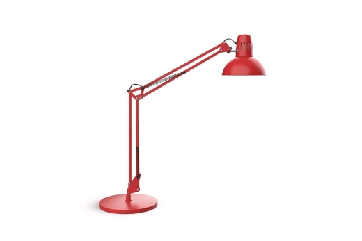 MAUL LED-Tischleuchte MAULstudy, mit Standfuß E27, rot