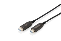 DIGITUS HDMI AOC Hybrid Glasfaserkabel UHD 8K 100m schwarz