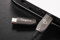 DIGITUS HDMI AOC Hybrid Glasfaserkabel UHD 8K 100m schwarz