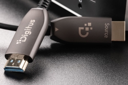 DIGITUS HDMI AOC Hybrid Glasfaserkabel UHD 8K 100m schwarz