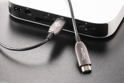 DIGITUS HDMI AOC Hybrid Glasfaserkabel UHD 8K 60m schwarz