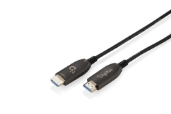 DIGITUS HDMI AOC Hybrid Glasfaserkabel UHD 8K 70m schwarz