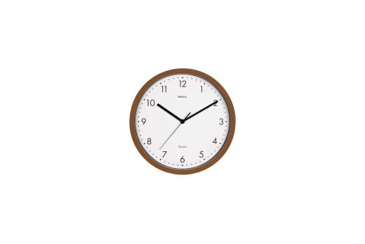 MAUL Wanduhr MAULgrain, 30 cm, Quarzuhr, ohne Batt., dark