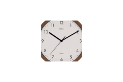 MAUL Wanduhr MAULgrain, 30 cm, Quarzuhr, ohne Batt., dark