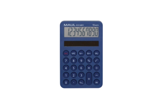 MAUL Taschenrechner ECO MD 1, 10 Stellen. Hellblau