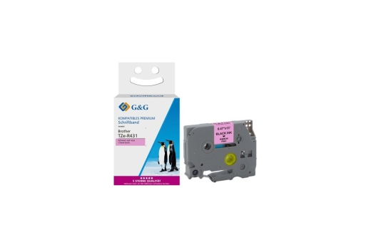G&G Seiden Schriftband kompatibel mit Brother TZe-R431