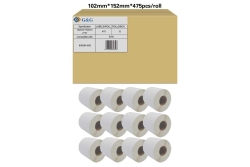 G&G 12x Etikettenrollen kompatibel mit Zebra 800264-605