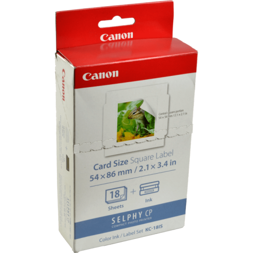 Canon Aufkleber KC-18IS 7429B001 5x5cm 18 Blatt incl. Color Cartridge