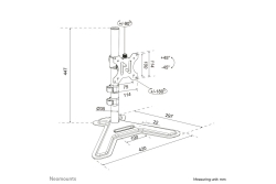 Neomounts Tischfuss 10-32 1TFT schwarz Max.9KG