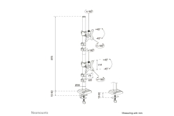 Neomounts TIS 10-32 2TFT 1Gelenk schw. Max.18KG