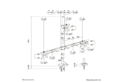 Neomounts TIS 10-32 3TFT 1Gelenk schw. Max.27KG