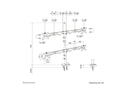 Neomounts TIS 10-32 4TFT 1Gelenk schw. Max.24KG