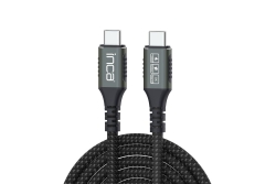 INCA USB-Kabel USB-C4.0/40Gbps/PD3.1 240W/8K-UltraHD 0.80m