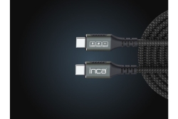INCA USB-Kabel USB-C4.0/40Gbps/PD3.1 240W/8K-UltraHD 0.80m