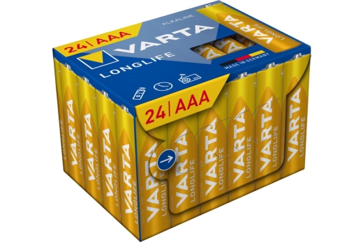 Varta Batterie LONGLIFE AAA Micro LR03 Box 24St.