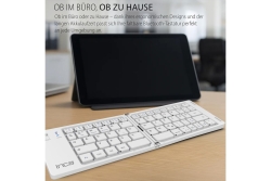 INCA Tastatur IBK-580BT BT5.0, Faltbar, schlank, USB-C