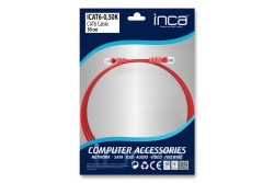 INCA Patchkabel RJ45 Cat6 UTP 250mhz 0.50m rot