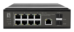 LevelOne Industr.PoE+Switch 8x2.5G PoE/2x1G/10G SFP+Uplinks