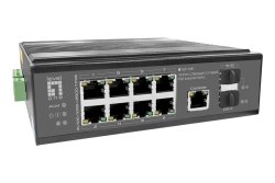 LevelOne Industr.PoE+Switch 8x2.5G PoE/2x1G/10G SFP+Uplinks