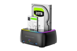 CONCEPTRONIC Festplattengehäuse 2.5/3.5HDD/SSD 2xUSB-A sw