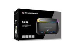 CONCEPTRONIC Festplattengehäuse 2.5/3.5HDD/SSD 2xUSB-A sw