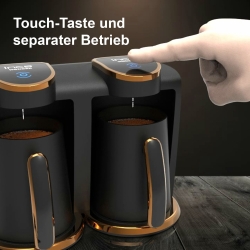 INCA Kaffeemaschine TURBO Wonder Serie Touch-Control Duo sw