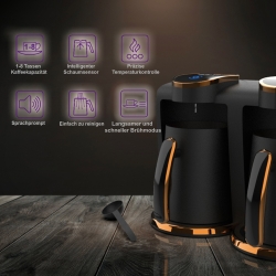 INCA Kaffeemaschine TURBO Wonder Serie Touch-Control Duo sw