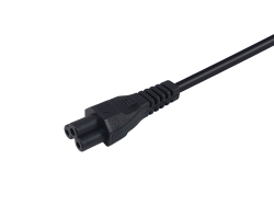 Equip Stromkabel T12 ->C5 Bu/St schwarz 1.80m PVC