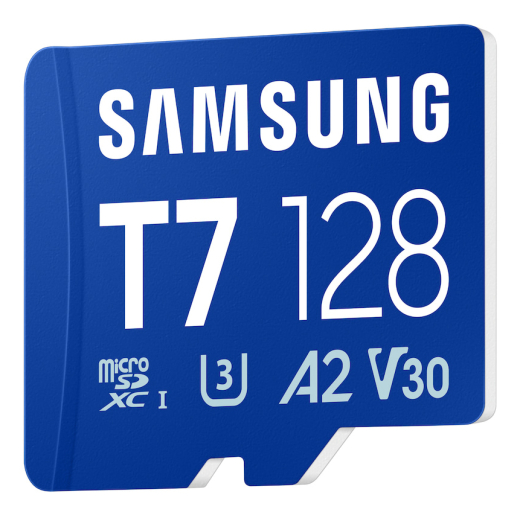 SD MicroSD Card 128GB Samsung SDXC T7 (Class10) retail