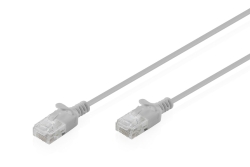 DIGITUS Patchkabel CAT 6 U-UTP Slim 0,5m Grau