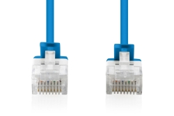 DIGITUS Patchkabel CAT 6 U-UTP Slim 0,5m Blau 10 Stück
