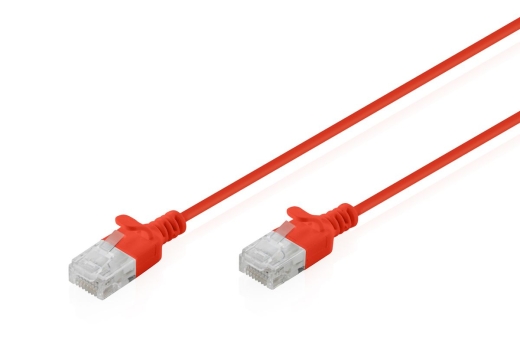 DIGITUS Patchkabel CAT 6 U-UTP Slim 2m Rot