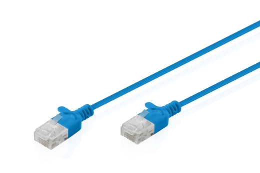 DIGITUS Patchkabel CAT 6 U-UTP Slim 3m Blau