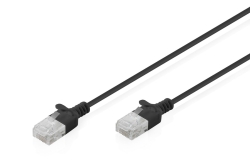 DIGITUS Patchkabel CAT 6 U-UTP Slim 5m Schwarz