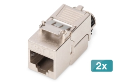 DIGITUS CAT 8.1 Keystone Modul, geschirmt, 2 Stk