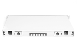 DIGITUS LWL Spleißbox 1HE, bestückt, 6x LC-APC DX, OS2