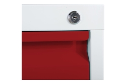 Phoenix Safe Hängeregistraturschrank 3 Schubladen rot (Speditionsversand)